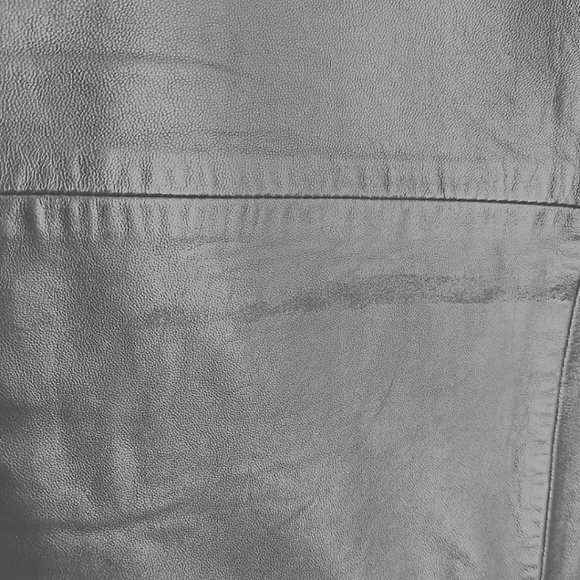 Ralph Lauren Leather black pants Size 10 see measurements NWT Tuxedo Style - Picture 5 of 5